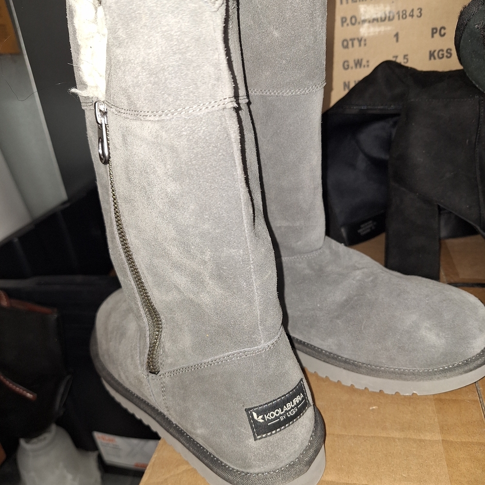 Koolaburra Gray Suede Boots